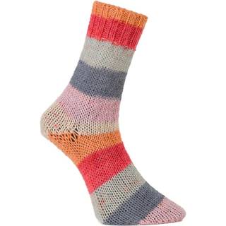 Viking Aurora 653 Multi orange/rosa Indhold: 75% superwash uld, 25% nylon Vægt/længde: 150 g = ca. 375 meter Anbefalede pinde: 3.5 mm Strikkefasthed: 10 cm = 22 m Vask: Maskinvask 40°C uden skyllemiddel / Tåler ikke tørretumbling.