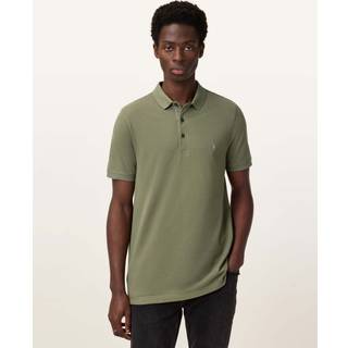 All Saints AllSaints Green Cotton Reform Polo Shirt