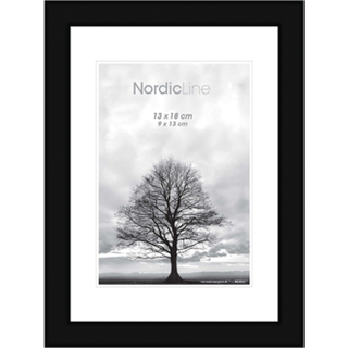 Ramme Sort Slim 13 x 18 cm