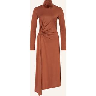Reiss Reiss Camel Casey Draped Jersey Midi Dress