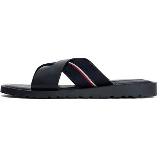Leather Cleat Crossover Sandals