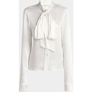 Stella McCartney Tie-neck satin blouse - white - L