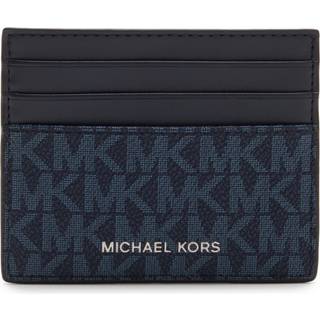 MK Greyson Logo Tall Card Case - Blue - Michael Kors - ONE SIZE