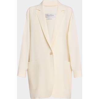 Max Mara Orlaya wool-blend blazer - white - S