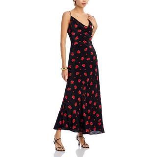 Bardot Monroe Cowl Neck Maxi Dress 194008 Black Floral 34(UK6)