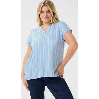 Kaffe Curve KCsida Bluse - Blå - Str 52 - Damer