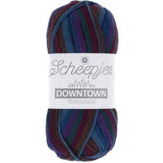 Scheepjes Downtown 409 City Shopper Indhold: 75% Merino ekstra fin, 25% nylon Vægt/længde: 50 gram = ca. 200 meter Anbefalede pinde: 2.50-3.00 mm Strikkefasthed: 10 cm x 10 cm = 29 m x 45 p Tåler maskinvask, 40°C ved skånevask / Tåler ikke tørretumbler / Tørres fladt.