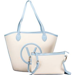 Valentino Bags Covent Shopper taske beige/blå