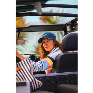 Brakeburn Brakeburn Blue Chest Stripe Quarter Zip Sweatshirt
