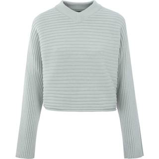 Barbour Zola Knitted Ladies Knitwear in Light Blue Steel - 14 UK