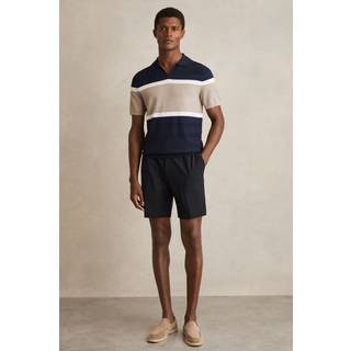 Reiss Reiss Navy Deck Drawstring Chino Shorts - 34