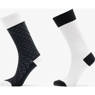 Monogram Crew sokker, 2 par - Black / White - 37-39