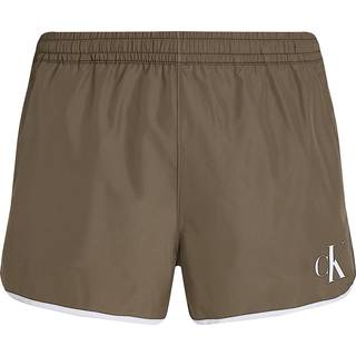 Runner Swim Shorts - CK Monogram - Green - XXL