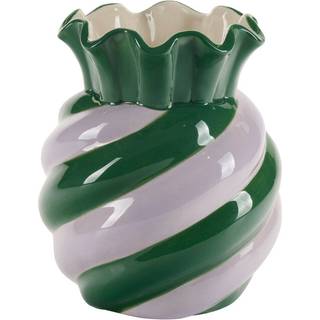 Bahne Interior - Candy vase, mørkegrøn/lavendel - H15,5cm