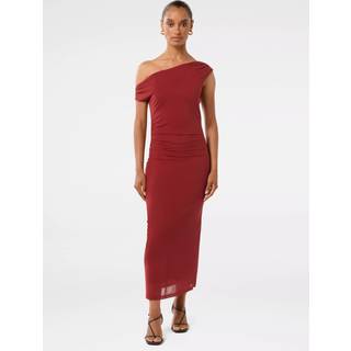Forever New Anais Petite Twist Shoulder Mesh Midi KjoleEU 32 (UK 4)