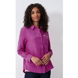 Crew Clothing Crew Clothing Purple Harlie Relaxed 100% Cotton Shirt