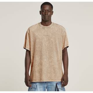 Washed Loose T-Shirt - Beige - Men