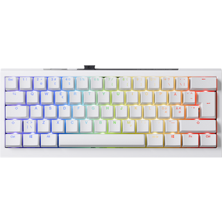 Ducky One X Mini 60% Trådløst Gaming Tastatur - Hvid
