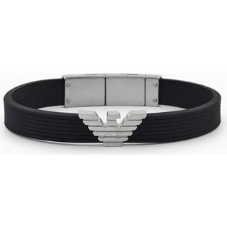 Emporio Armani Black Silicone ID Men's Bracelet EGS3168040