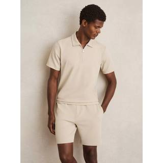Reiss Albany Textured Zip-Neck Polo-skjorterXX-Large