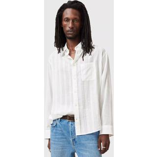 All Saints AllSaints White Karmi Long Sleeve 100% Cotton Shirt