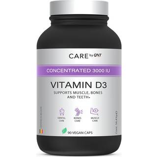 QNT Vitamin D3 3000 IE supplement til knoglestyrke 90 softgels
