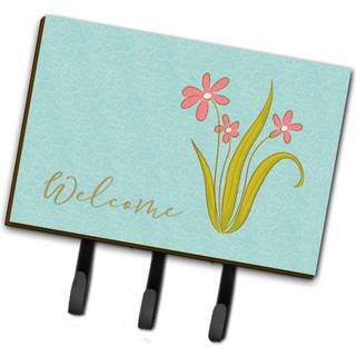 """" Caroline's Treasures Flowers Wall Hook Triple Multicolor """"