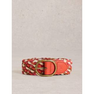 White Stuff White Stuff Red Leather Weave Belt