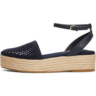 Knit Mesh Platform Espadrilles