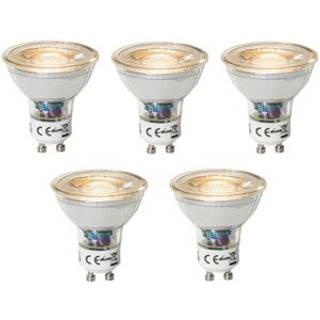 Sæt af 5 GU10 dimbare LED lamp 3W 200 lm 2700K