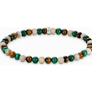 Thomas Sabo A2183-468-7-L19 Unisex Bead Armband in Erd- und Grüntönen