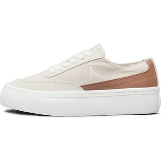 Canvas Platform Trainers - Beige - EU 36