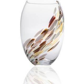 Marble Elipse Vase, Brun/Klar