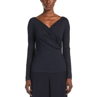 Max Mara Yale draped top - blue - M