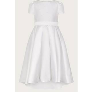 Monsoon Monsoon White Henrietta Pearl Bodice Dress