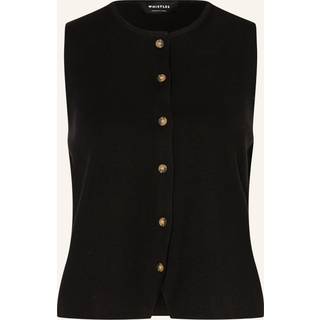 Whistles Lucy Button Front Knit TankMiddel