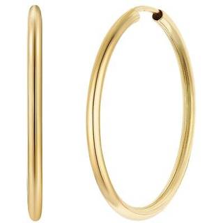 trendor 28171-30 Damen-Ohrringe Creolen 925 Silber Vergoldet Ø 30 mm