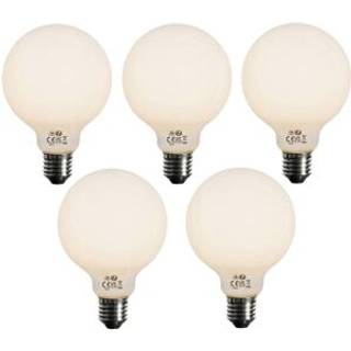 Sæt med 5 dæmpbare E27 LED-pærer opal G95 5W 450lm 3000K