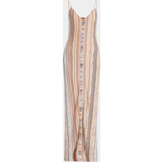 Missoni Striped lamÃ© maxi dress - beige - L