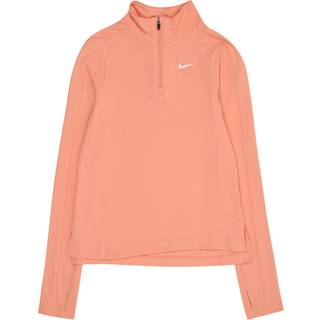 Langærmet Nike Dri-FIT-top med 1/4 lynlås til piger - Orange - XS