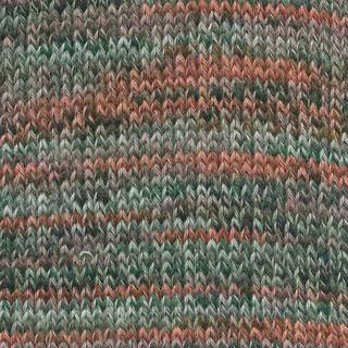 Footprints garn fra Lang Yarns - Orange/grøn