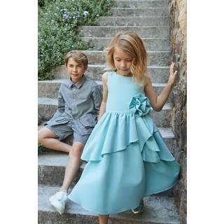 Angel & Rocket Angel & Rocket Green Lourdes Corsage Waist Dress