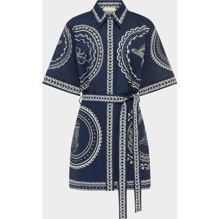 AlÃ©mais Oceane linen minidress - blue - XS