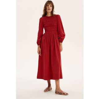Omnes Omnes Red Saint 100% Cotton Dress