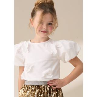 Angel & Rocket Bloom Flower Applique T-shirt5 - 6 år (110 - 116cm)