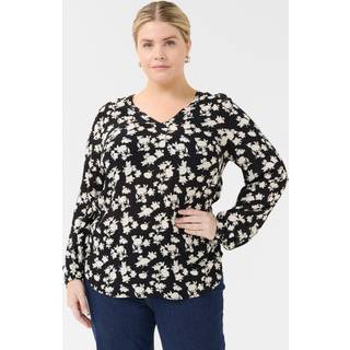 Kaffe Curve KCami Bluse - Sort - Str 46 - Damer
