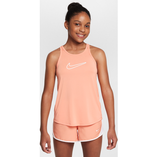 Nike One Classic Dri-FIT Tanktop Junior Str. S - Orange til aktiv løb og træning