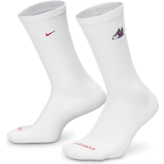 Polstrede Nike Everyday-crewstrømper (1 par) - hvid - 46-50