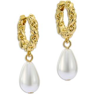 Ted Baker Gold Tilly Twisted Pearl Drop Earrings - Gold