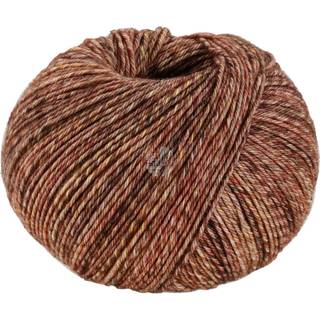 Lana Grossa Vintage Socks 1008 Gråbrun/Mørkebrun/Rosentræ meleret Indhold: 75% ren ny merinould, 25% polyamid Vægt/længde: 100 g = ca. 400 meter Anbefalede pinde: 2.5-3.0 mm Strikkefasthed:10 x 10 cm = 28 m x 40 p Vask:Finvask 40℃ / Kan tørretumbles.